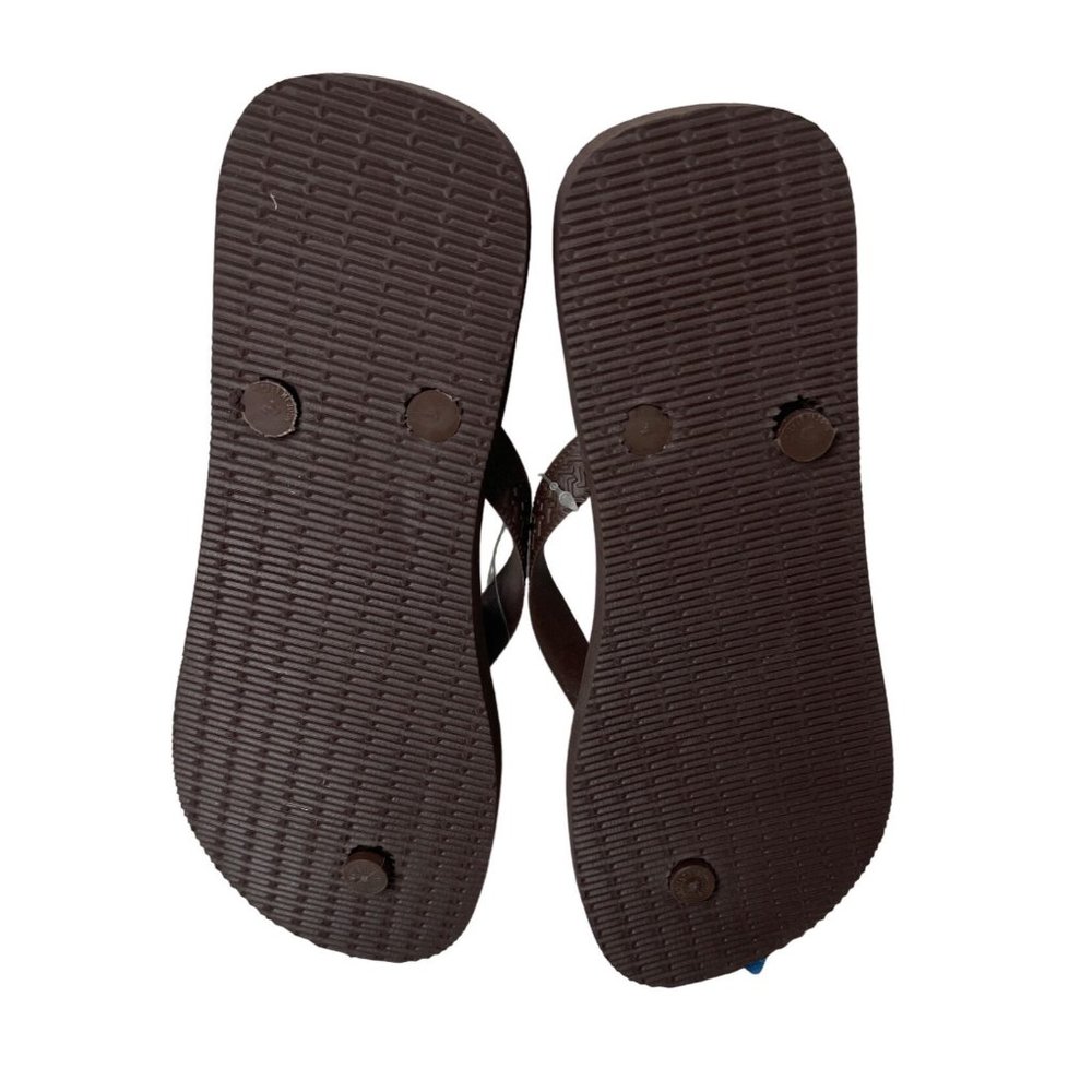 NWT TOP Havaianas Looney Tunes Tweety Flip Flops Dark Brown Women's Sz US 6 - Picture 3 of 3